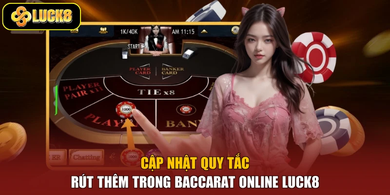 Cập nhật quy tắc rút thêm trong Baccarat online Luck8