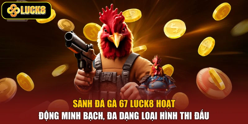 Sảnh đá gà 67 Luck8 hoạt động minh bạch, đa dạng loại hình thi đấu